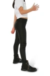 Belle & Bloom City Slicker Mini Coated Legging In Black