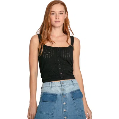 Belle & Bloom Cloudlight Cashmere Blend Tank In Black