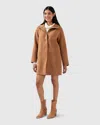 Belle & Bloom Come On Over Trimmed Coat In Camel