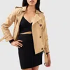 BELLE & BLOOM COOL NIGHTS CROPPED TRENCH COAT