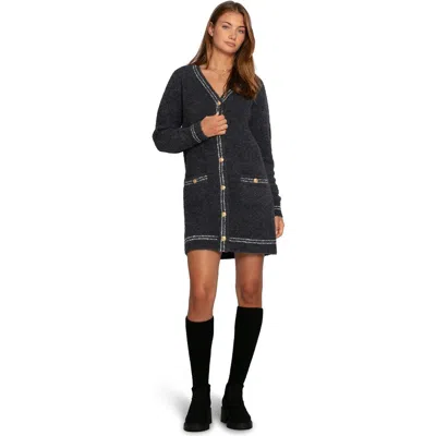 Belle & Bloom Cute In This Mini Cardigan Dress In Gray