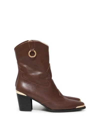 Belle & Bloom Dallas Western Boot In Brown