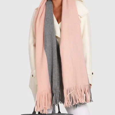 Belle & Bloom Day Dream Two Toned Scarf In Pink