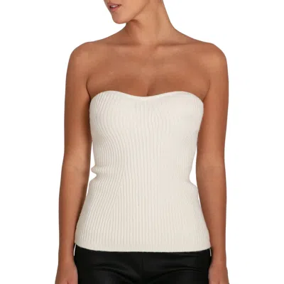 Belle & Bloom Distant Memories Knit Bustier In White