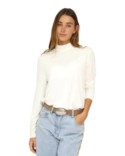 Belle & Bloom Easy Love Long Sleeve Top In White