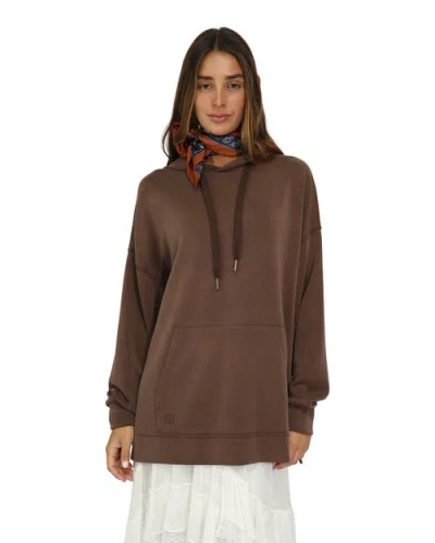 Belle & Bloom Easy Win Sweatshirt In Brown
