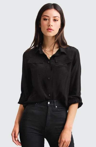 BELLE & BLOOM BELLE & BLOOM ECLIPSE ROLLED SLEEVE BLOUSE