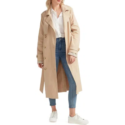 BELLE & BLOOM BELLE & BLOOM EMPIRICAL STRETCH COTTON TRENCH COAT