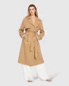 Belle & Bloom Empirical Trench Coat In Brown