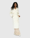 Belle & Bloom Empirical Trench Coat In White