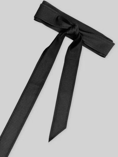 Belle & Bloom Escalate Perforated Belt In Black