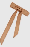 Belle & Bloom Escalate Perforated Leather Belt In Brown