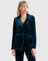 Belle & Bloom Eternity Velvet Blazer In Blue