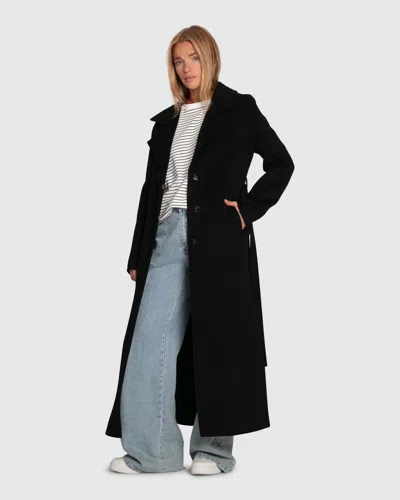 Belle & Bloom Ex-boyfriend Maxi Coat In Black