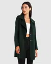 Belle & Bloom Ex-boyfriend Wool Blend Oversized Jacket In Green