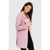 Belle & Bloom Exboyfriend Wool Blend Oversized Jacket In Lilac
