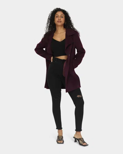 Belle & Bloom Ex-boyfriend Wool Blend Oversized Jacket In Pink