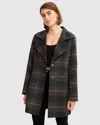 Belle & Bloom Ex-boyfriend Plaid Wool Blend Coat In Yellow