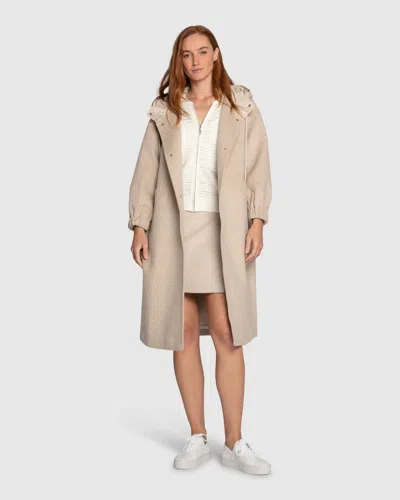 Belle & Bloom Fantasy Land Wool Blend Hooded Coat In Neutral