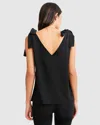 Belle & Bloom Feel For You V-neck Top In Black