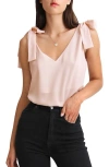 Belle & Bloom Feel For You V-neck Top - Blush