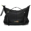 Belle & Bloom For Your Love Zip Front Handbag In Black