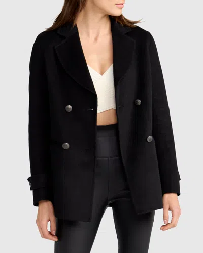 Belle & Bloom Forget You Military Peacoat In Black