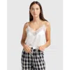 Belle & Bloom Friday Nights Lace Cami In White