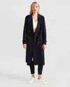 Belle & Bloom Front Runner Belted Coat In Blue
