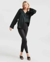 Belle & Bloom Gemini Waterfall Shirt In Dark Green