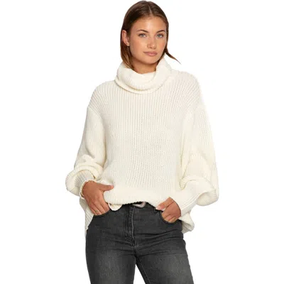 Belle & Bloom Good Feels Oversized Sweater In White