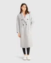 Belle & Bloom Guestlist Oversized Double Breasted Coat In Multi