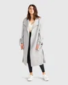 Belle & Bloom Head Over Heels Collarless Robe Coat In Multi