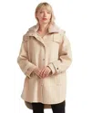 Belle & Bloom Heavy Hearted Detachable Hooded Coat In Multi
