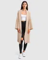 Belle & Bloom Hold The Line Coatigan - Camel In Multi