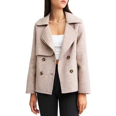 Belle & Bloom I'm Yours Wool Blend Peacoat In Neutral