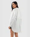 Belle & Bloom Into You Oversized Shirt In White