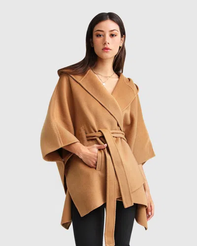 Belle & Bloom Jackson Landing Wool Blend Cape Coat In Multi