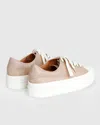 Belle & Bloom Just A Dream Croc Leather Sneaker - Blush In Gold