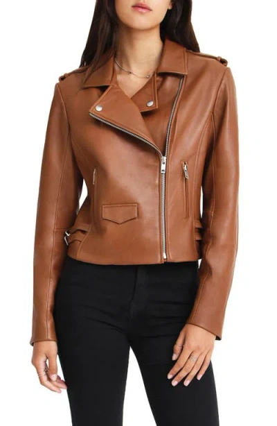BELLE & BLOOM BELLE & BLOOM JUST FRIENDS LEATHER MOTO JACKET