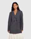 Belle & Bloom Kensington Oversized Coat In Black