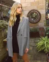 Belle & Bloom Kensington Oversized Coat In Grey