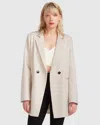 Belle & Bloom Kensington Oversized Coat In White