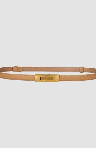 Belle & Bloom Lady Lux Magnetic Belt In Camel