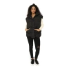 Belle & Bloom Landslide Zip Off Puffer Vest In Black