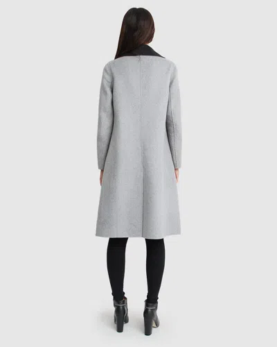 BELLE & BLOOM LEXINGTON TWO TONE WOOL BLEND COAT