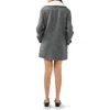 Belle & Bloom Liberty Sherpa Collar Wool Blend Coat In Charcoal