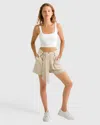 Belle & Bloom Limitless Belted Shorts In White