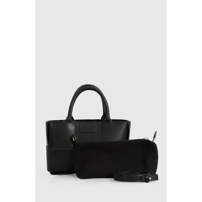 Belle & Bloom Long Way Home Woven Tote In Black