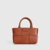 Belle & Bloom Little Love Woven Crossbody Bag In Camel